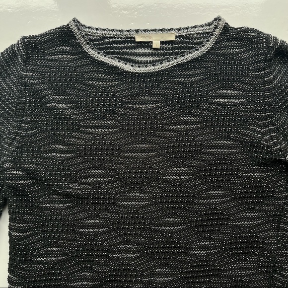 Maje Melodie Jacquard Metallic Open Knit Sweater / Size 1 / Small - Picture 8 of 13